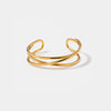 Minimalist Stainless Steel Cuff Bracelet Gold One Size Bracelets - Tophatter Daily Deals