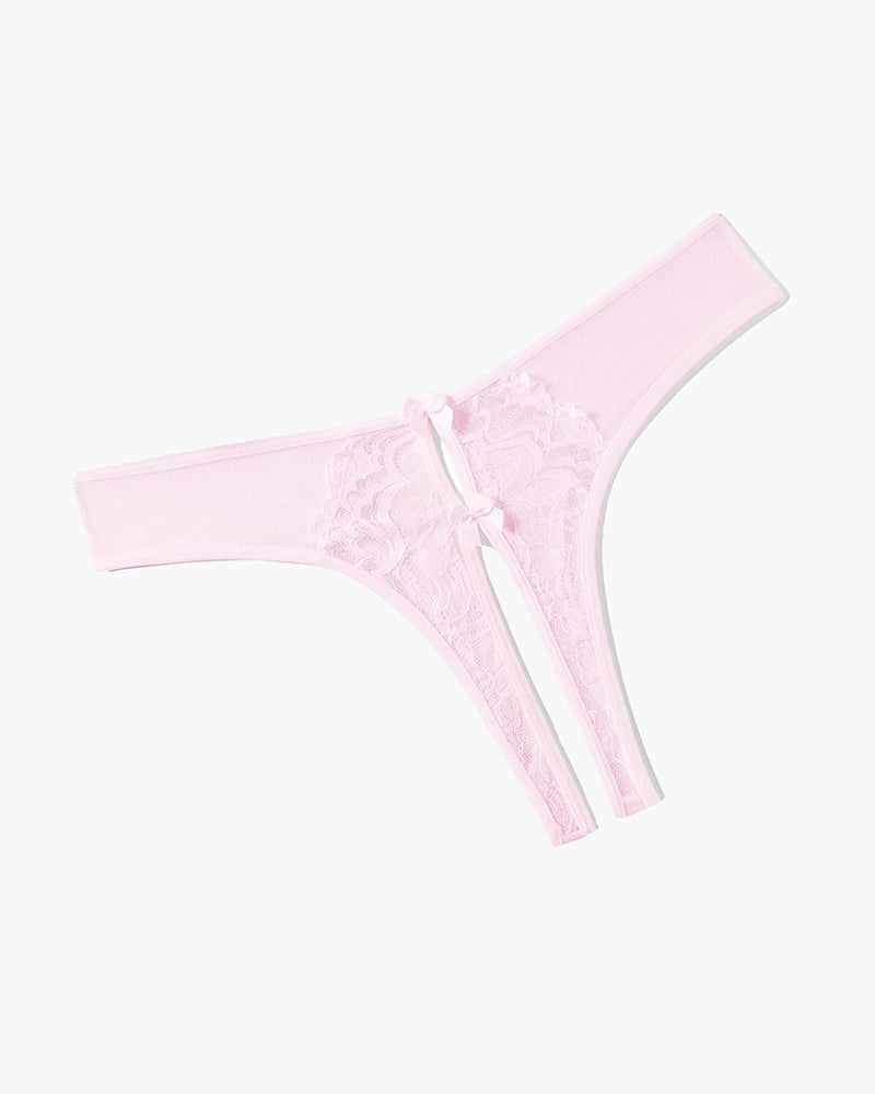 Mesh Panties Briefs with Cute Bow Lingeries-panties - Tophatter Daily Deals