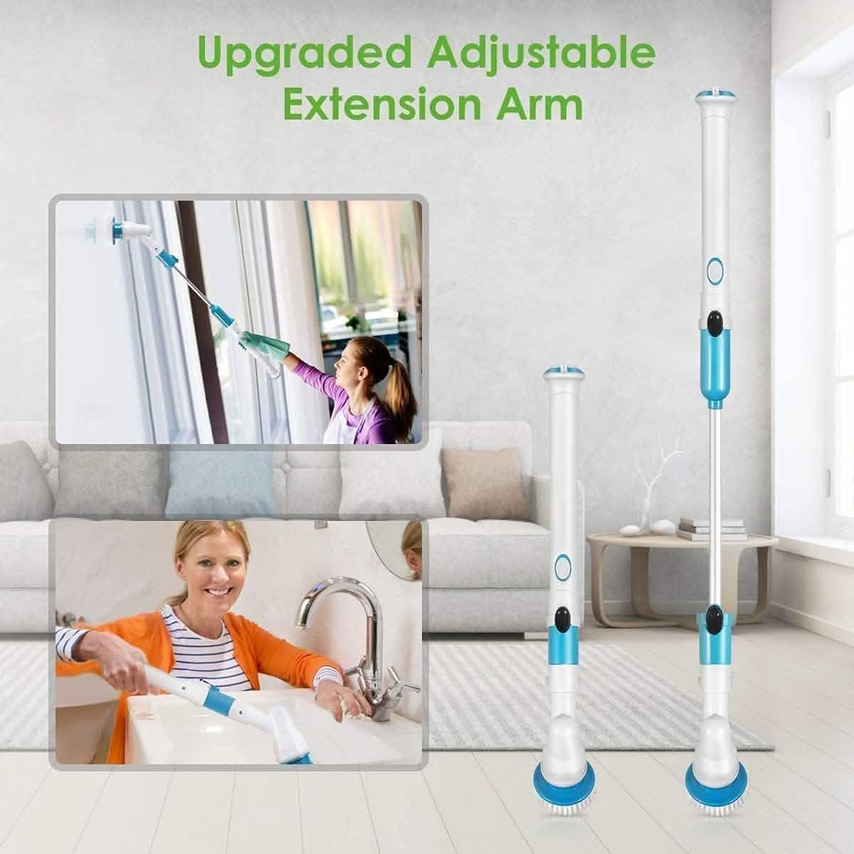 Electric Spin Scrubber Cordless Scrubber Brush with Long Handle Household Appliances - Tophatter Daily Deals