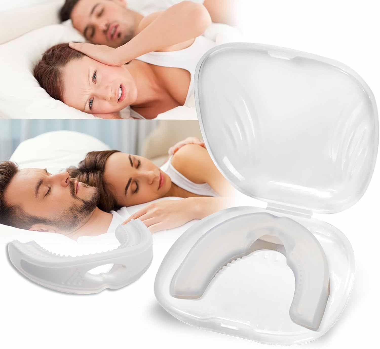 NoSnoring™ Anti-Snoring Mouth Guard Default Title Snoring & Sleep Apnea Aids - Tophatter Daily Deals