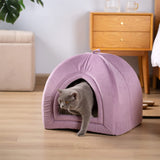 Kasentex Cat Bed, Lovely Tent with Removable Washable Pillow Cushion Purple 19x19 Pet Beds - Tophatter Daily Deals