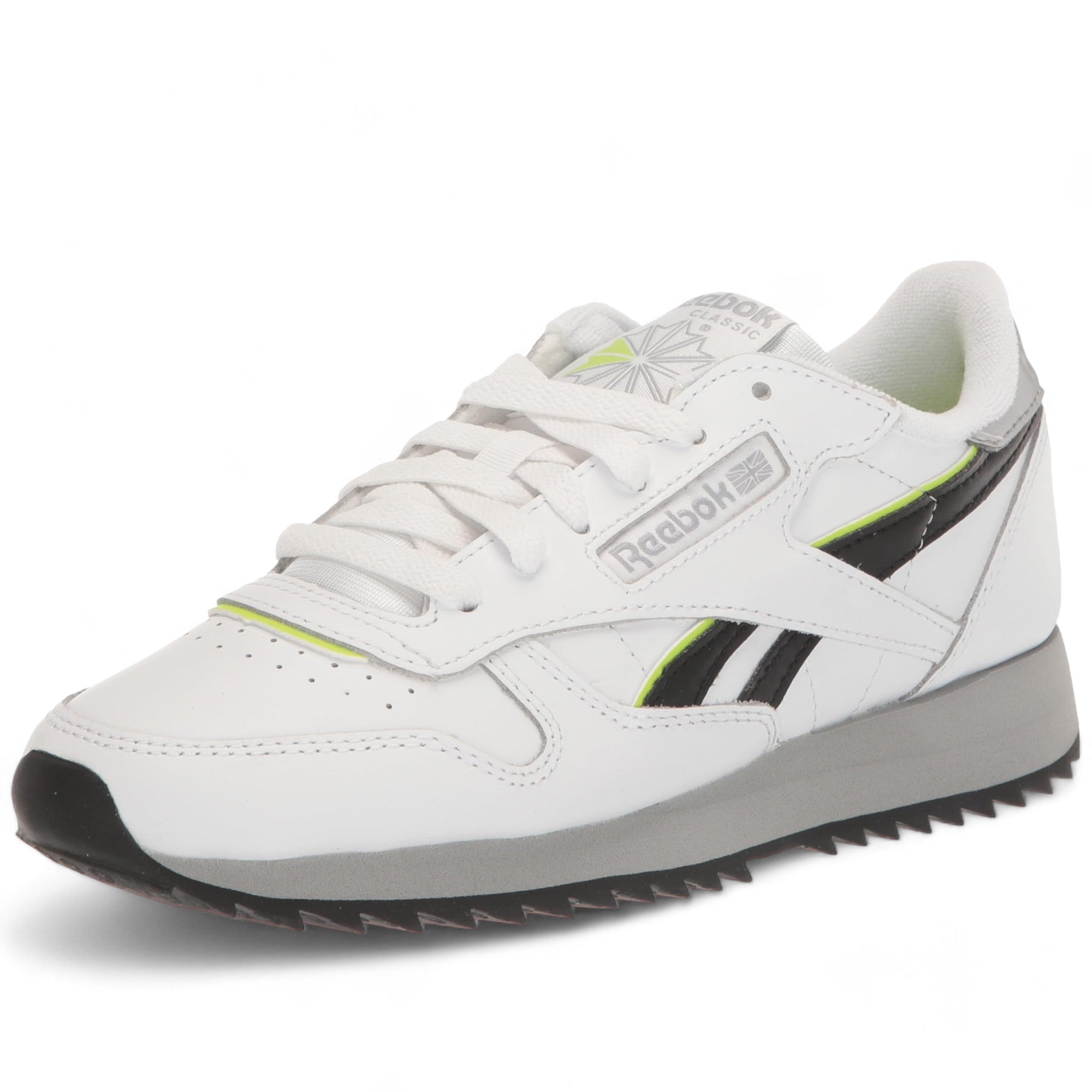 Reebok Men's Classic Leather Ripp Shoes - Ftwhi/Purgry3/Cbla Ftwhi Purgry3 Cbla Footwear - Tophatter Daily Deals