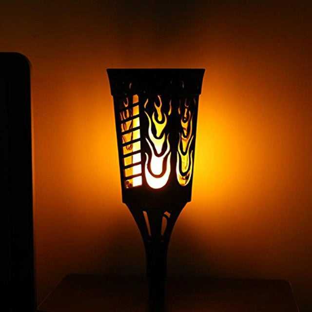 Anti-True Flame Solar Torch Light 96Led 0 - Tophatter Daily Deals