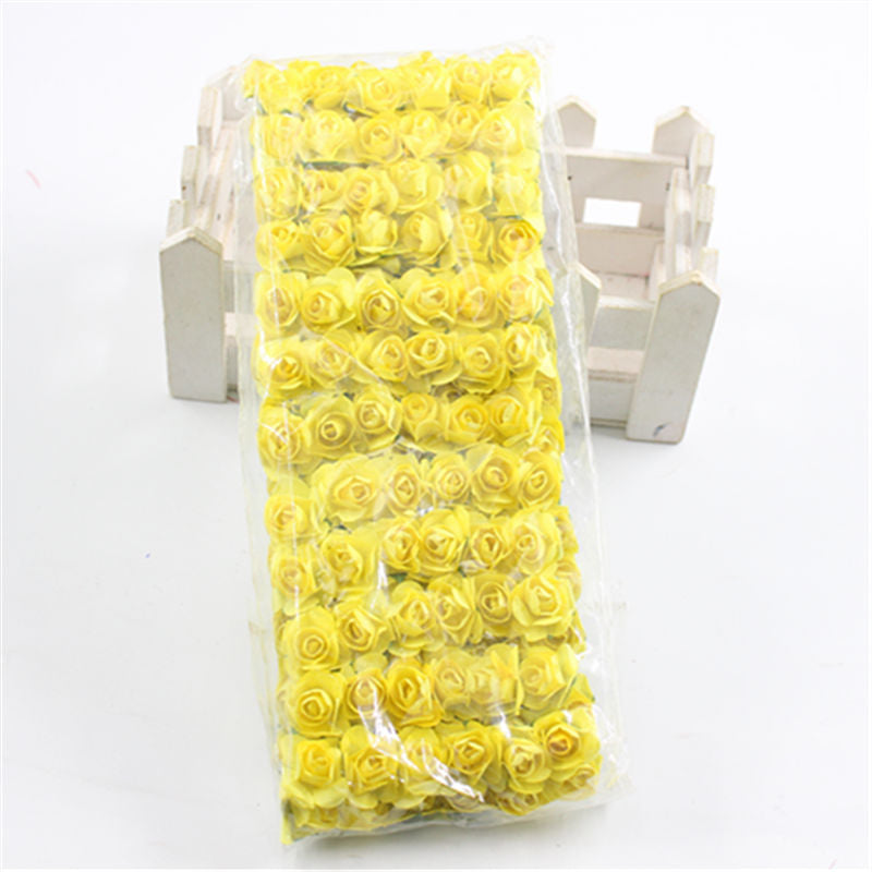 Artificial Flower Festive Home Gift Box Wedding Candy Box Decoration Yellow 0 - Tophatter Daily Deals