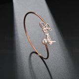 A letter live mouth bracelet ancient bracelet Rose Gold 7 - Tophatter Daily Deals