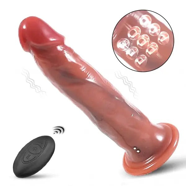 EVO - 5 Beads Rotating Swing 8 Vibrating Dildo 9.17 Inch Dildos - Tophatter Daily Deals