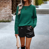 Soft Cozy Women Sweater - Round Neck, Cable Knit Wool Green 3D Changing Face Moving Picture Frame - Tophatter Daily Deals