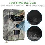 1080P Trail Camera Hunting Game Camera Outdoor Wildlife Scouting Camera PIR Sensor Infrared Night Vision 0 - Tophatter Daily Deals