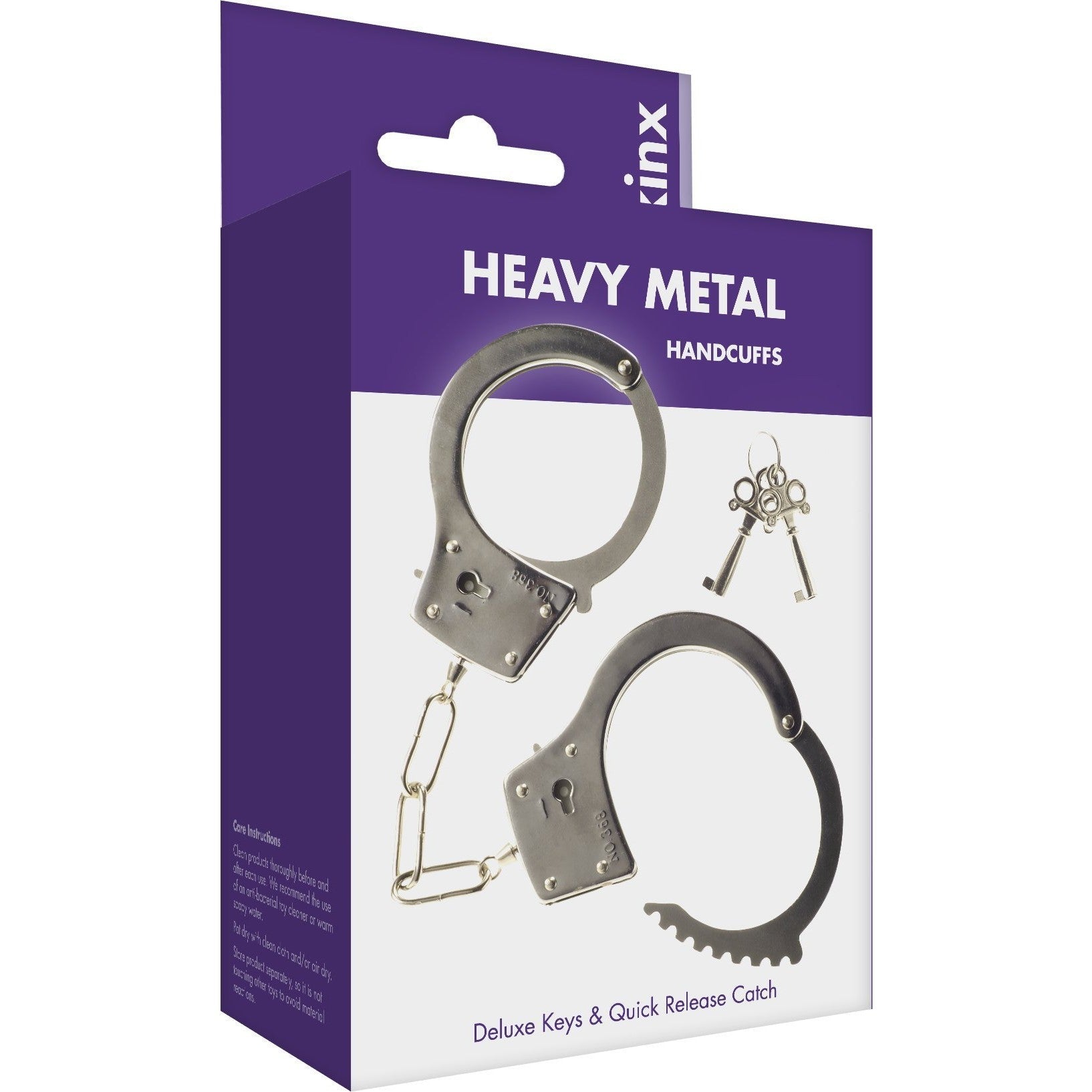 Kinx Heavy Metal Handcuffs in Silver Bondage - Tophatter Daily Deals