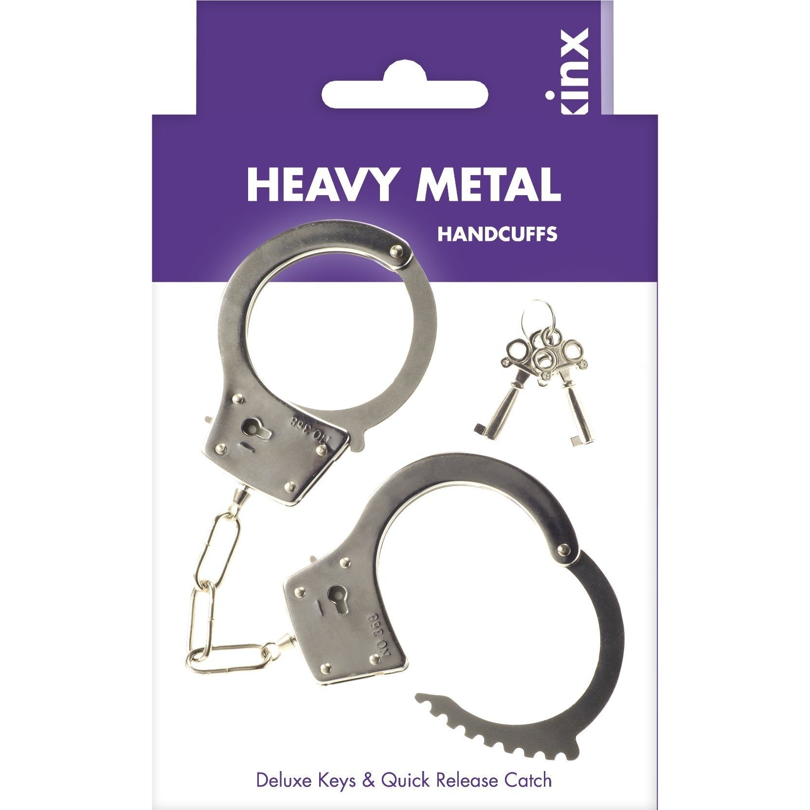 Kinx Heavy Metal Handcuffs in Silver Bondage - Tophatter Daily Deals