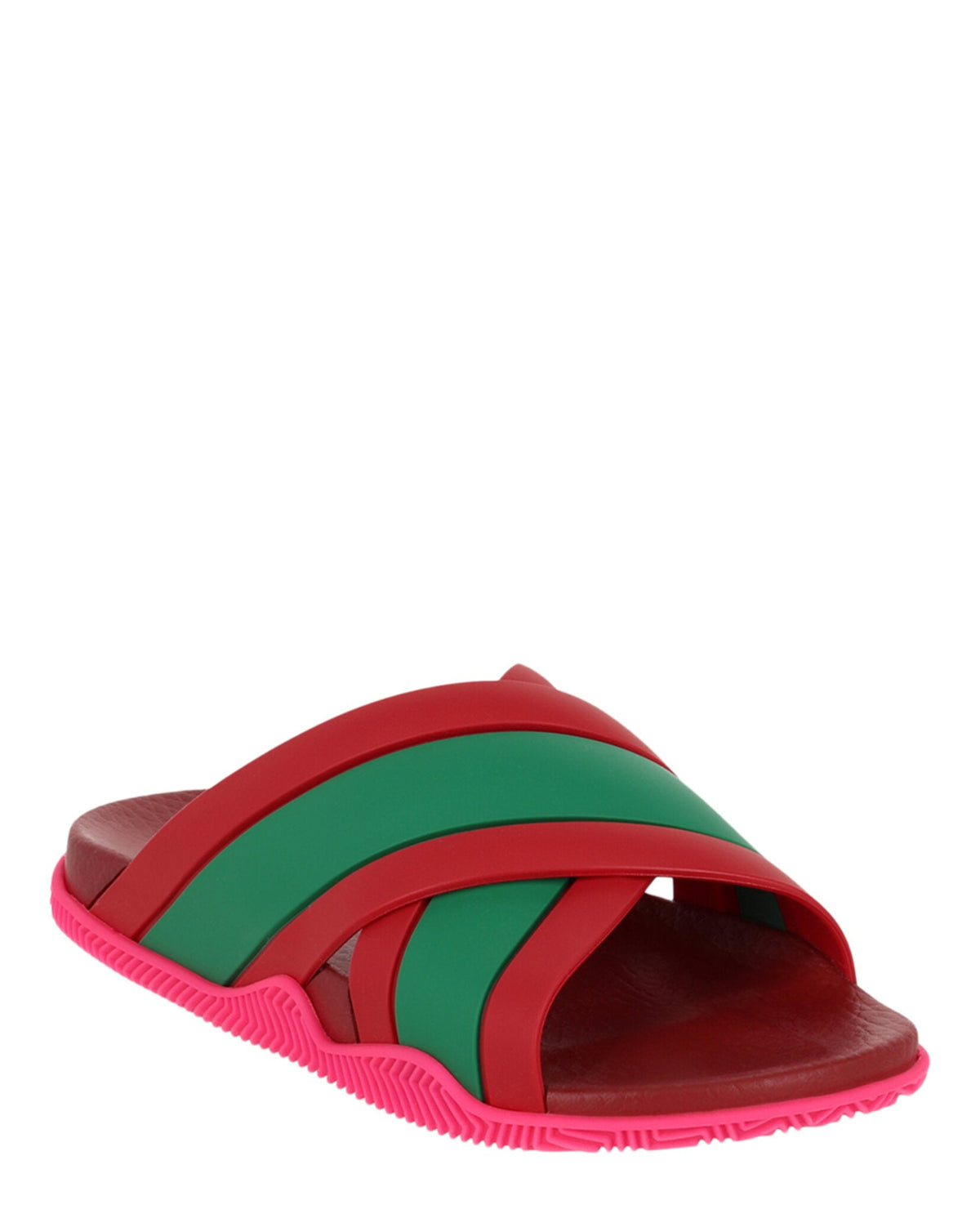 Gucci Rubber Web Striped Sandals Footwear - Tophatter Daily Deals