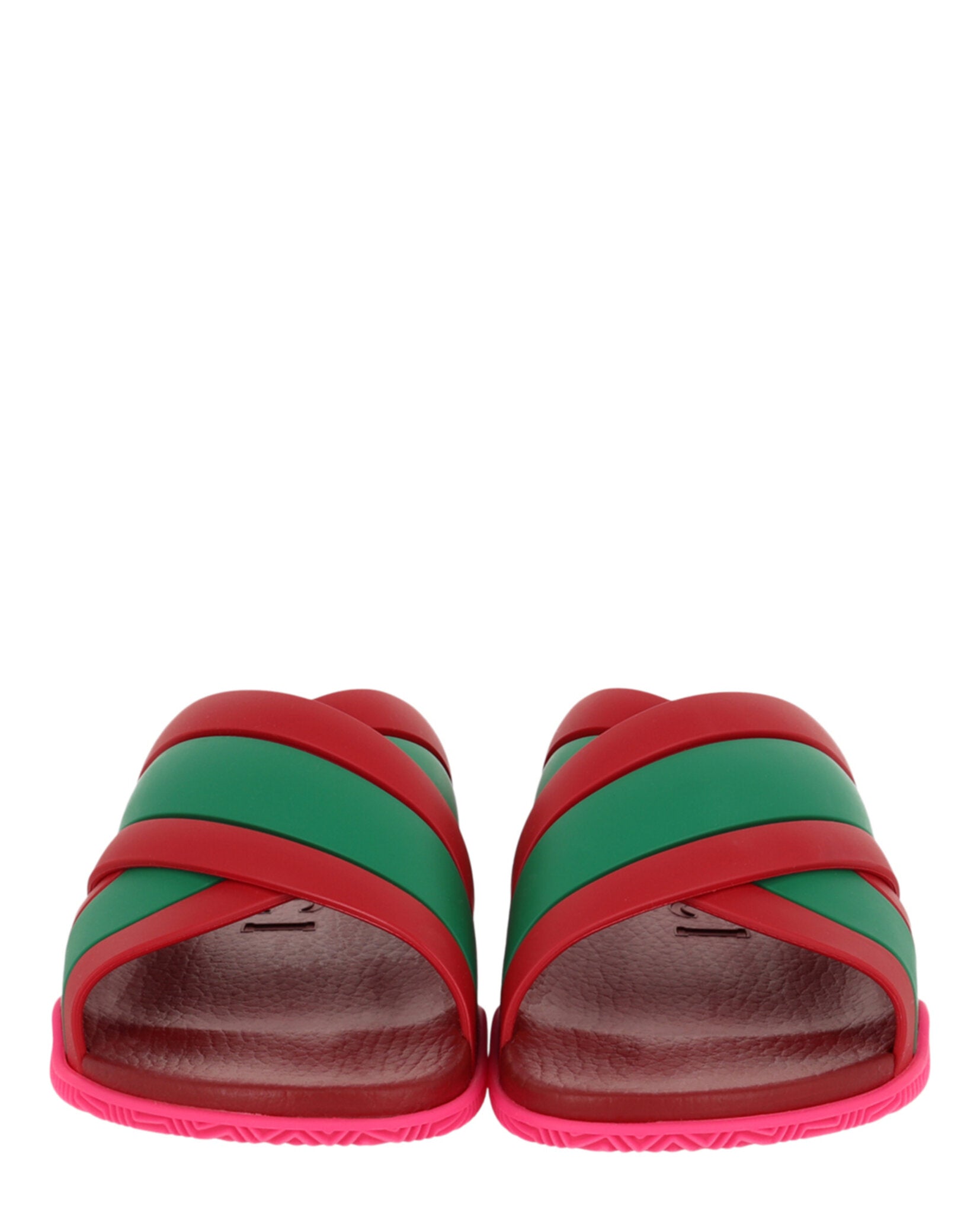 Gucci Rubber Web Striped Sandals Footwear - Tophatter Daily Deals