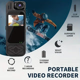 Premium Portable Body Camera Recorder – HD, SD Card Compatible Cameras & Drones - Tophatter Daily Deals