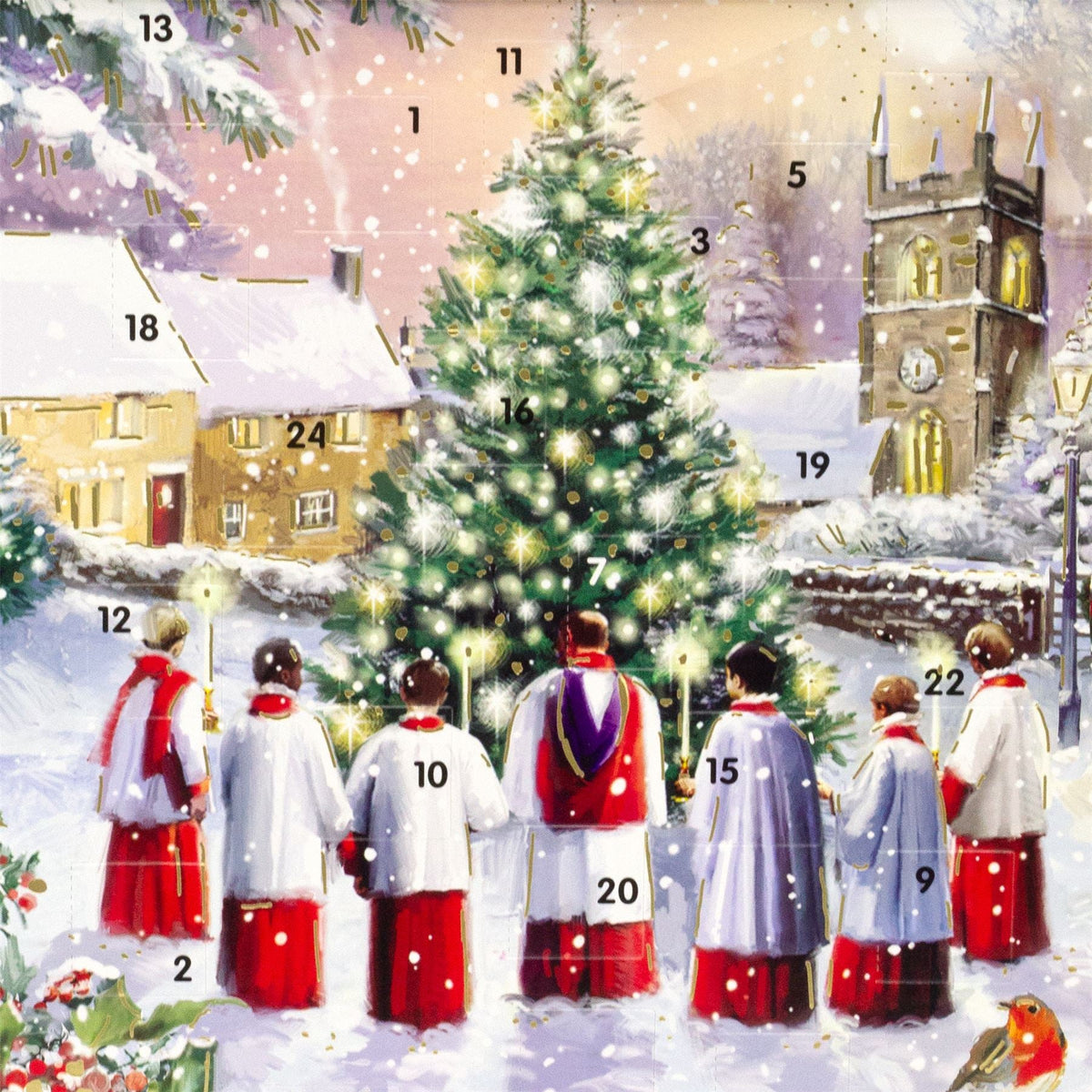 Morning Service Christmas Advent Calendar | Picture Advent Calendar - 34x25cm Advent Calendar - Tophatter Daily Deals