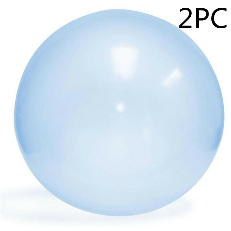 Big Inflatable Ball Children's Toy Elastic Ball Water Ball Bubble Ball Inflatable Ball Blue 2PC 0 - Tophatter Daily Deals