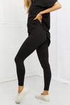 Zenana Self Love Full Size Brushed DTY Microfiber Lounge Set in Black Loungewear Sets - Tophatter Daily Deals