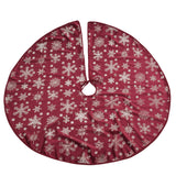 95cm Christmas Tree Skirt Christmas Tree Base Cover | Xmas Tree Fabric Tree Skirt | Cover For Christmas Tree Base - Red Tree Skirt Tree Skirt - Tophatter Daily Deals