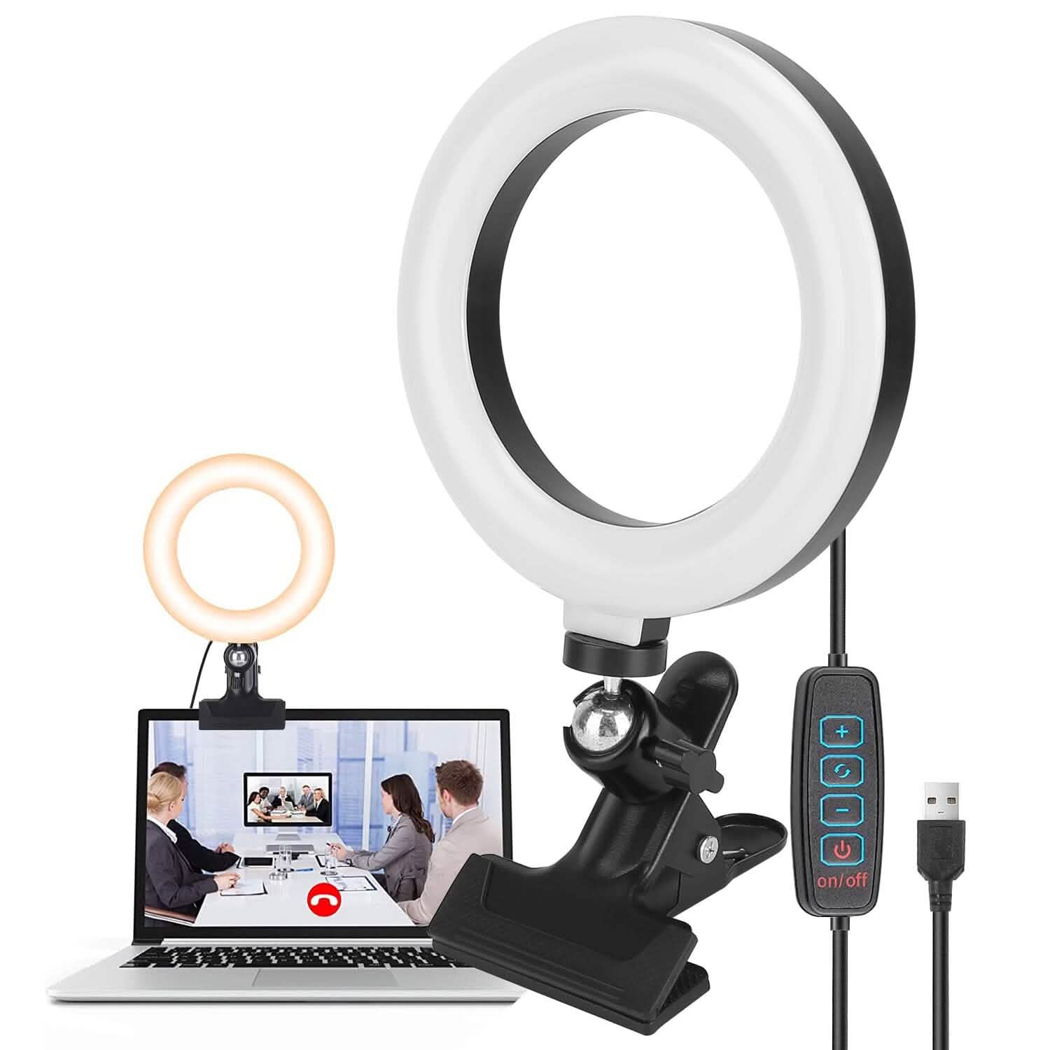 6.3-Inch LED Ring Light Computer Accessories - Tophatter Daily Deals