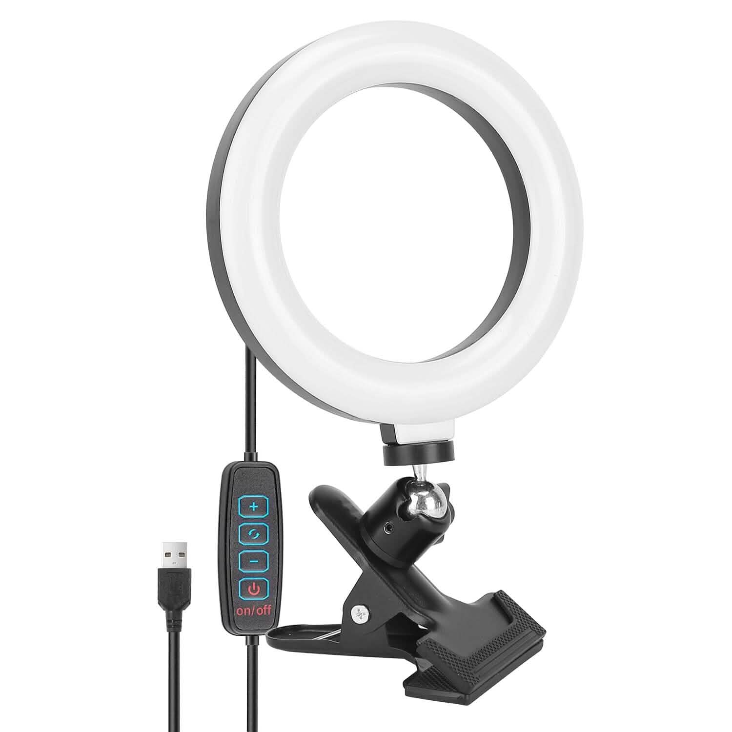6.3-Inch LED Ring Light Computer Accessories - Tophatter Daily Deals