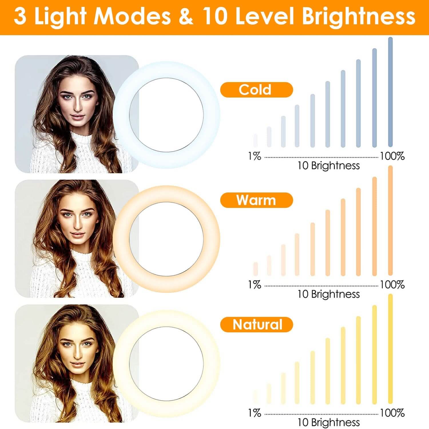 6.3-Inch LED Ring Light Computer Accessories - Tophatter Daily Deals