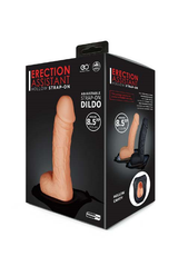 Erection Assistant Hollow Strap On 8.5 Inch Flesh Colored Adjustable Dildo with Harness > Dildos > Hollow Strap Ons - Tophatter Daily Deals