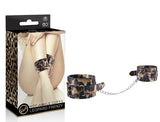 Leopard Frenzy Adjustable Ankle Cuffs with D-Ring and Chain > Bondage Gear > Restraints - Tophatter Daily Deals