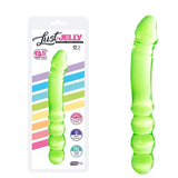 Lust Jelly PVC 9.5 Inch Double Dong Green Flexible Shaft > Dildos > Double Dildos - Tophatter Daily Deals