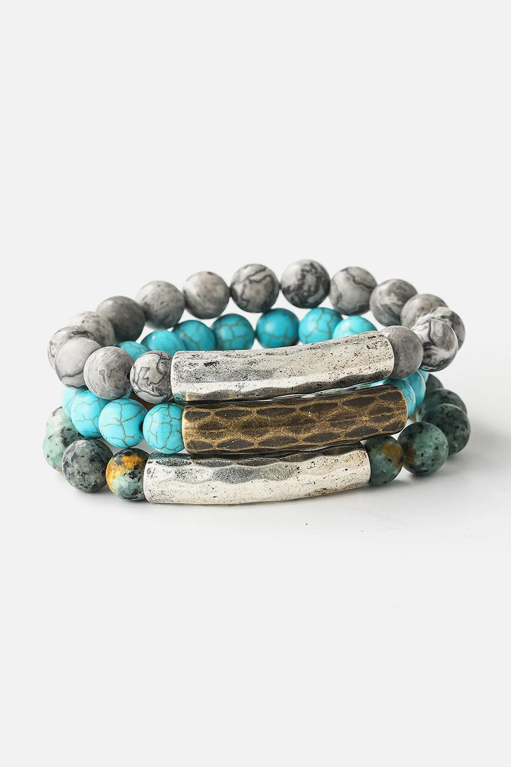 Natural Stone Beaded Bracelet Bracelets - Tophatter Daily Deals