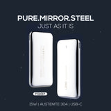 Austenitic Stainless Steel Large Capacity Power Bank 0 - Tophatter Daily Deals