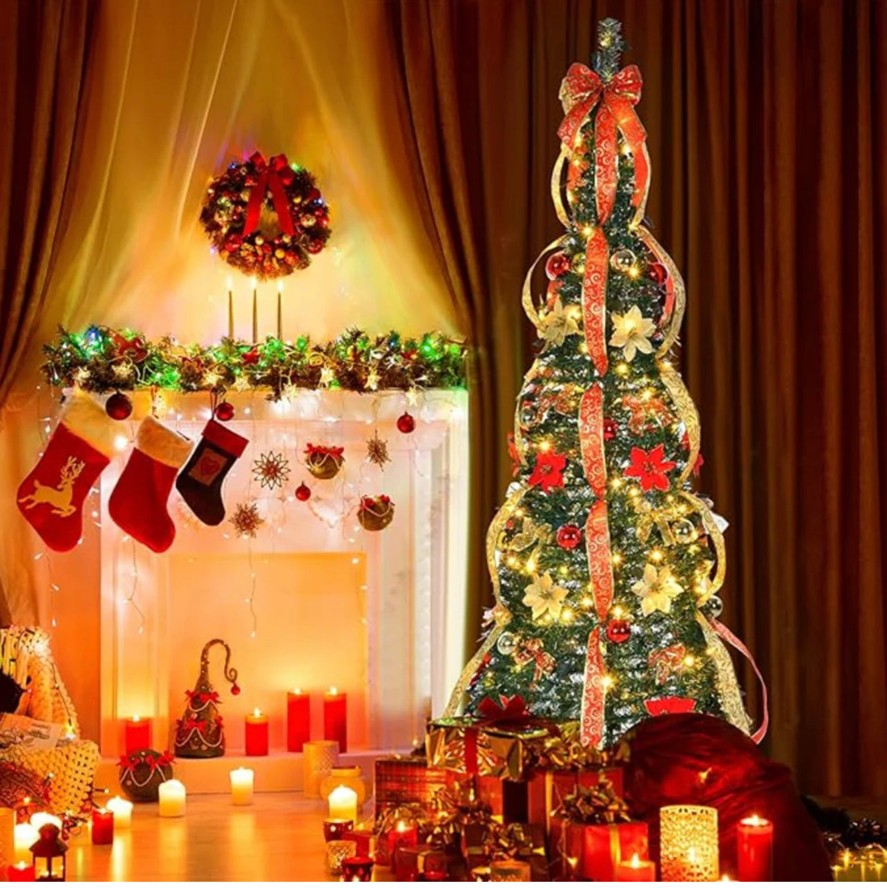 Portable Christmas Tree - Tophatter Daily Deals