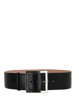 Alexander McQueen Square Buckle Ecolux Belt Black 90 Belts - Tophatter Daily Deals