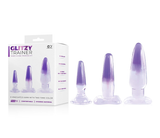 Glitzy Trainer 3 in 1 Dong Kit Set Purple with Three Graduated Sizes and Two Tone Color > Sex Toys > Dilators - Tophatter Daily Deals