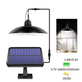 16LED solar chandelier Cold Black 0 - Tophatter Daily Deals