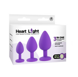 Heart Light Glow in the Dark (Pink) – Silicone Butt Plug 3 Inch > Anal Range > Butt Plug Kits - Tophatter Daily Deals
