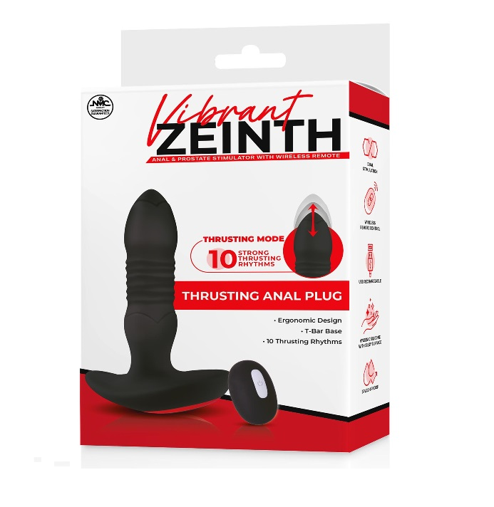 4.5 Inch Remote Silicone Prostate Stimulator with 10 Thrusting Rhythms > Anal Range > Prostate Plugs - Tophatter Daily Deals