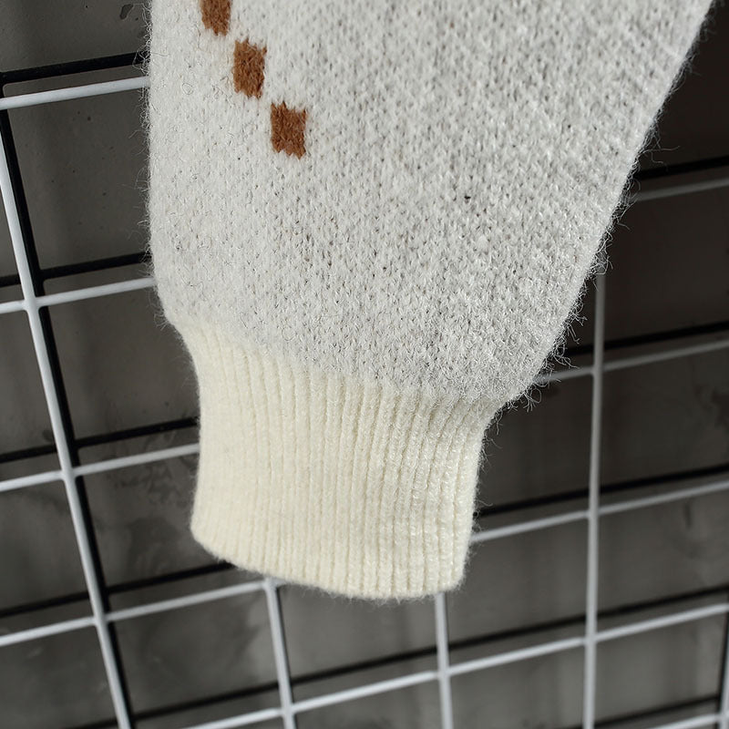 Warm Men's Half Turtleneck Sweater - Boxy Cut, Textured Knit 3D Changing Face Moving Picture Frame - Tophatter Daily Deals