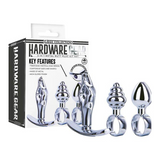 Hardware Gear Metal Butt Plug Kit 3 Pack Mini Metal Butt Plugs > Anal Range > Butt Plug Kits - Tophatter Daily Deals