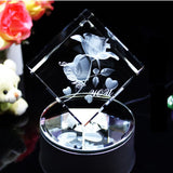3D Crystal Inner Carved Rose Ornaments 7 - Tophatter Daily Deals