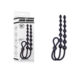Arse Beads Adjustable Cock Ring with 8 Inch Double Ball Beads in Black Silicone > Anal Range > Anal Beads - Tophatter Daily Deals