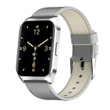 Bluetooth Call Information Push Sports Bracelet Smart Watch Silver leather 0 - Tophatter Daily Deals