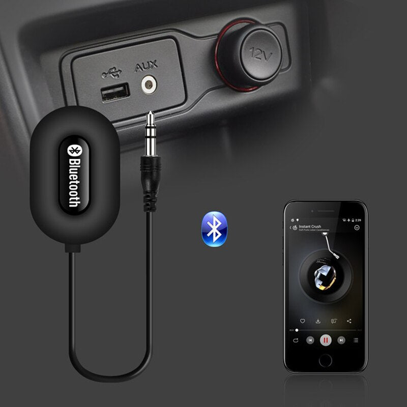 3.0 Bluetooth Music Receiver Vehicle Bluetooth Receiver Wireless Bluetooth Bluetooth Adapter B5 0 - Tophatter Daily Deals