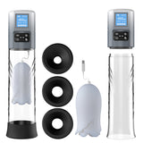 Acmejoy - Robert 2 IN 1 Powerful Vibrating Masturbator Penis Pump with Manual Mode Grey Penis Pumps - Tophatter Daily Deals