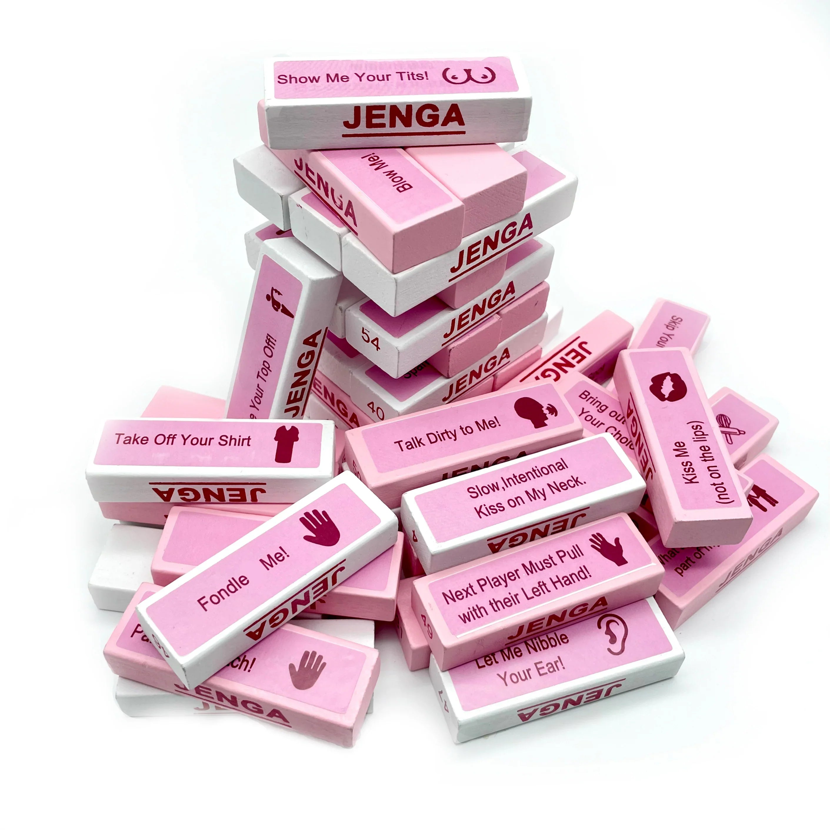Naughty Tower Blocks (pink&white) - Tophatter Daily Deals