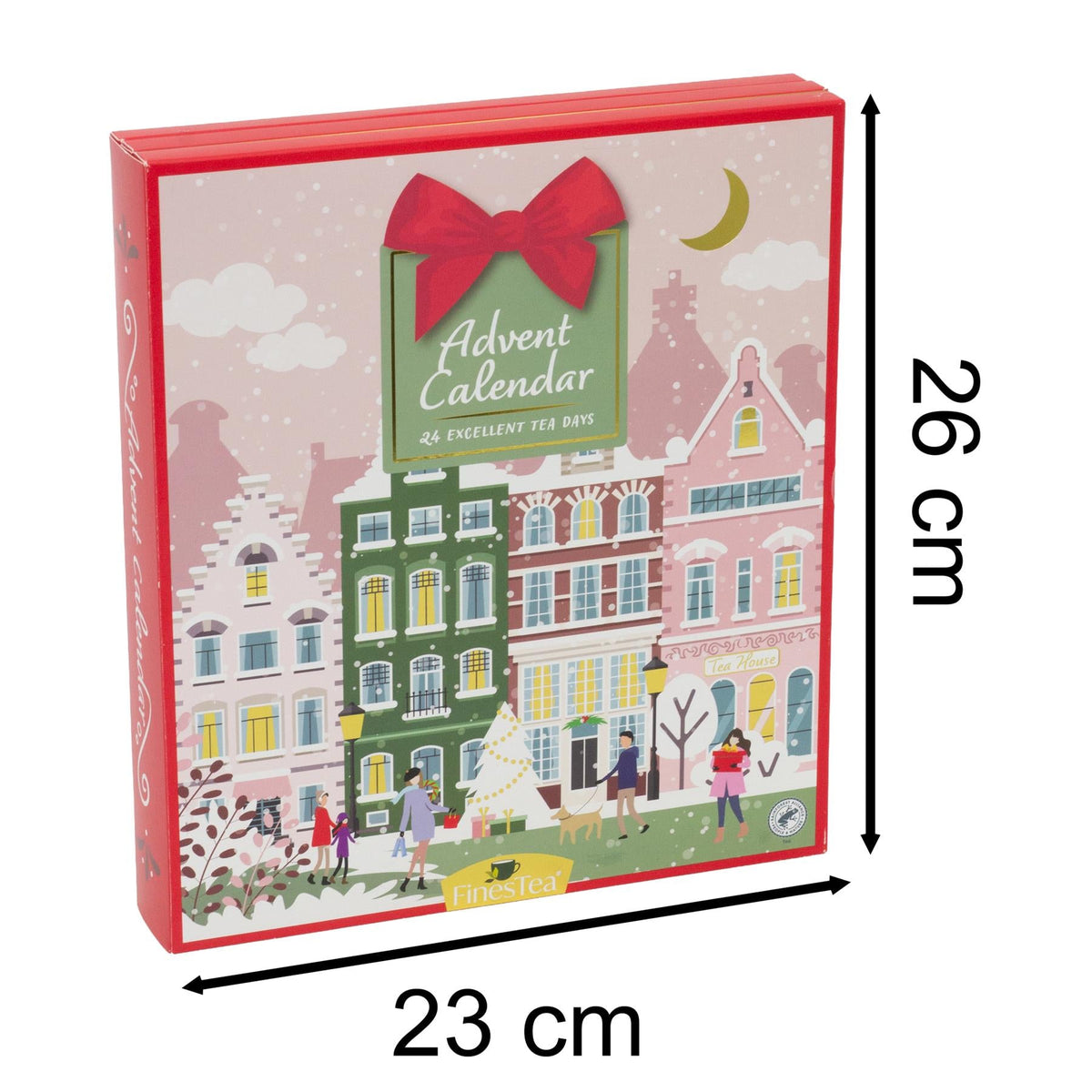 Tea Advent Calendar Herbal & Black Tea Bag Christmas Advent Calendar for Adults Advent Calendar - Tophatter Daily Deals