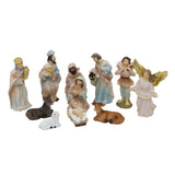 11-Piece Christmas Nativity Figurines | Traditional Holy Family Figures Set 8cm Nativity Set - Tophatter Daily Deals
