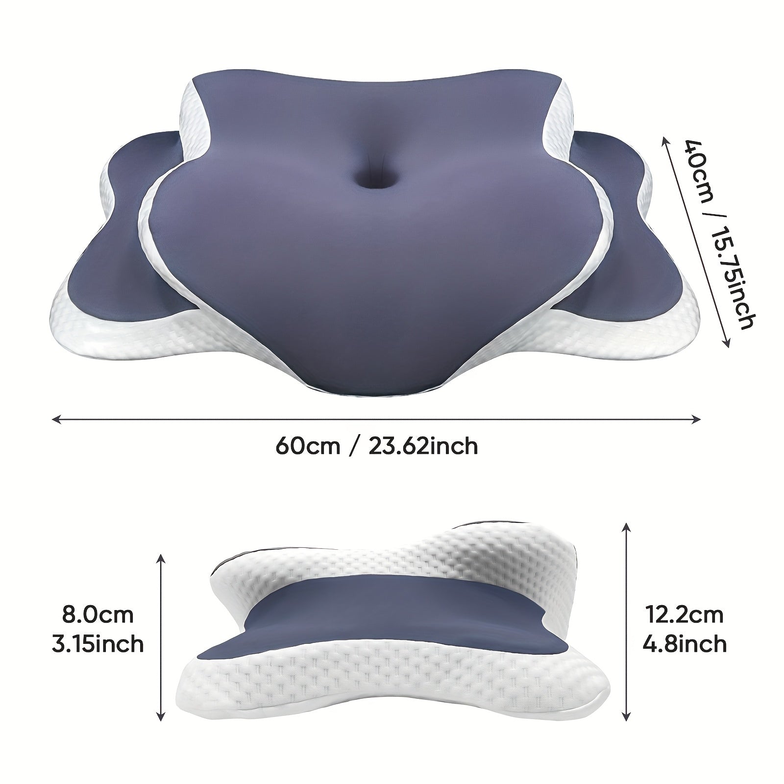 Butterfly Memory Foam Pillow for Neck Support Sleep Pillows - Tophatter Daily Deals