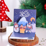3D Christmas Stereoscopic Greeting Cards Thanksgiving Day Blessing Model H003 0 - Tophatter Daily Deals