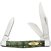 Case Medium Stockman - Smooth Kelly Green Curly Oak - 64075 - Tophatter Daily Deals