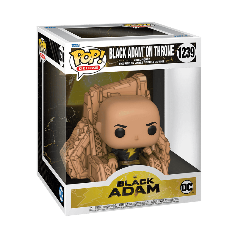 Black Adam – Black Adam on Throne Deluxe Pop! Vinyl Figure Pop! Vinyl Figure - Tophatter Daily Deals