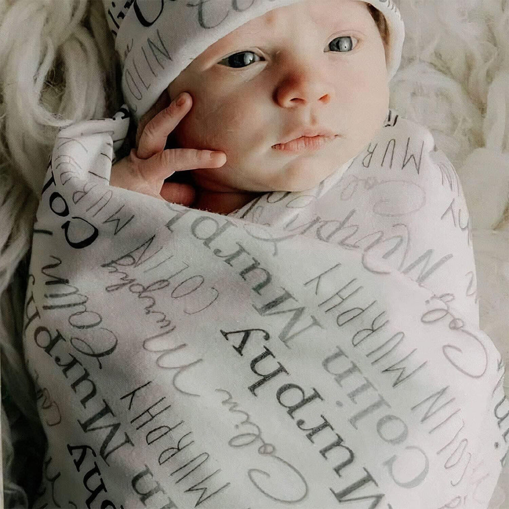 Baby Shower Blanket Newborn Gift Swaddle 7 - Tophatter Daily Deals
